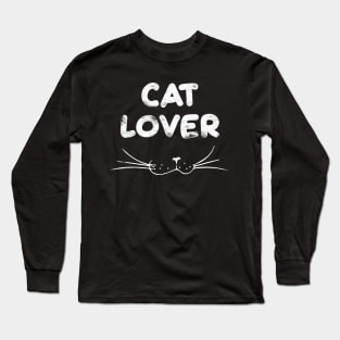 Cat Lover - White Long Sleeve T-Shirt